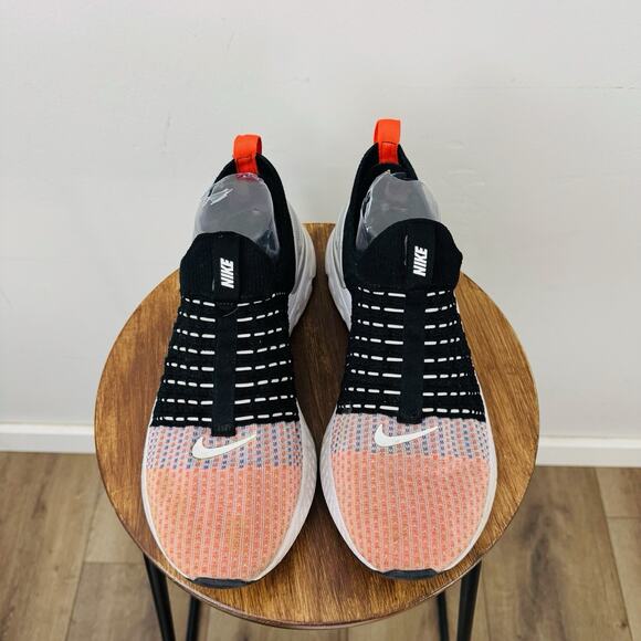 Nike React Phantom Run Flyknit 2 Black And Orange Men’s Size 10 - Picture 3 of 10